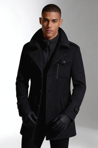 Wellington Overcoat - Black