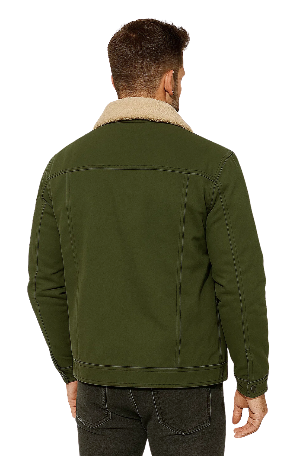 ALPINE TRUCKER JACKET  - ARMY