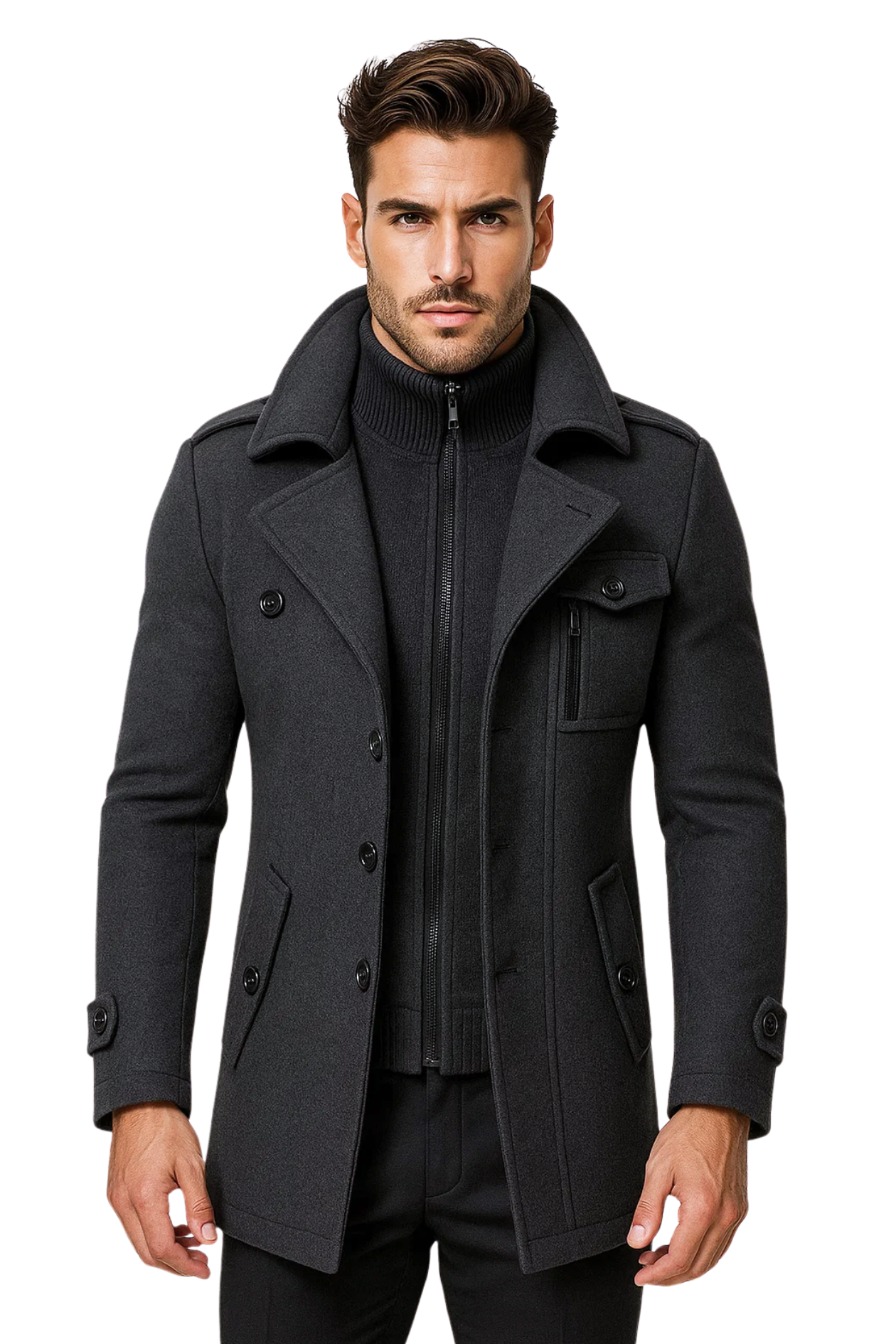 WELLINGTON TRENCH COAT - GREY