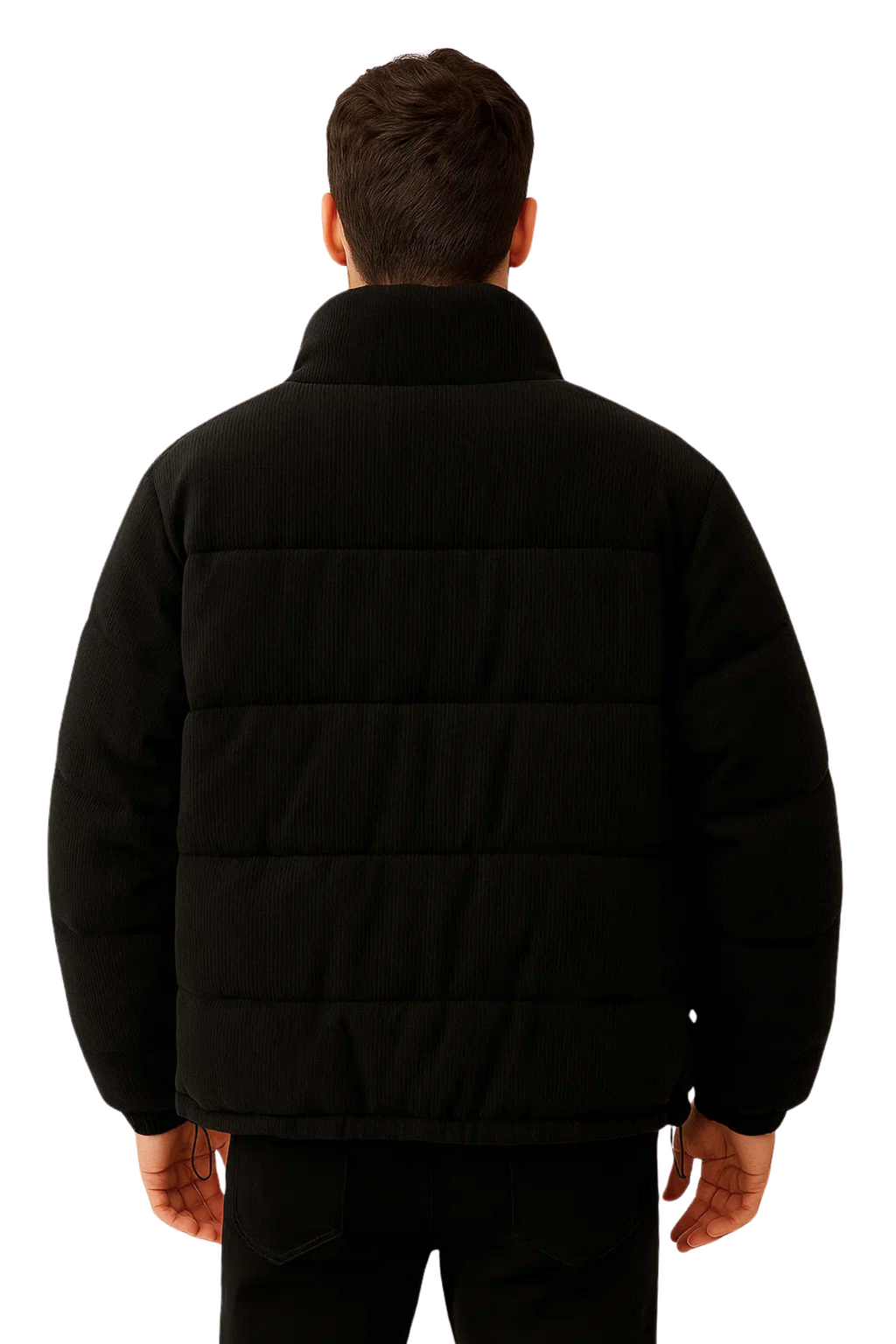 NORDSTONE CORD PUFFER - BLACK