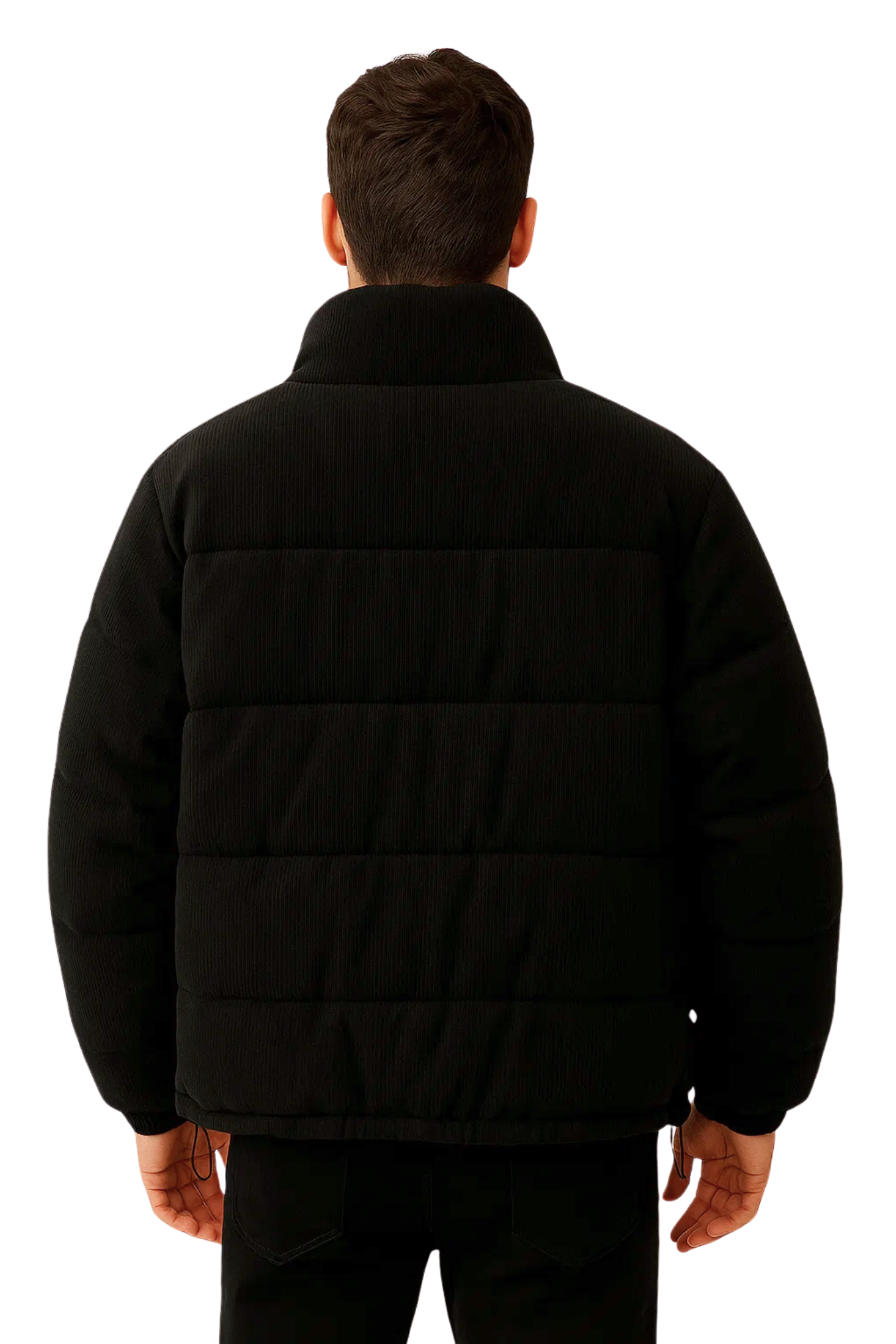 NORDSTONE CORD PUFFER - BLACK