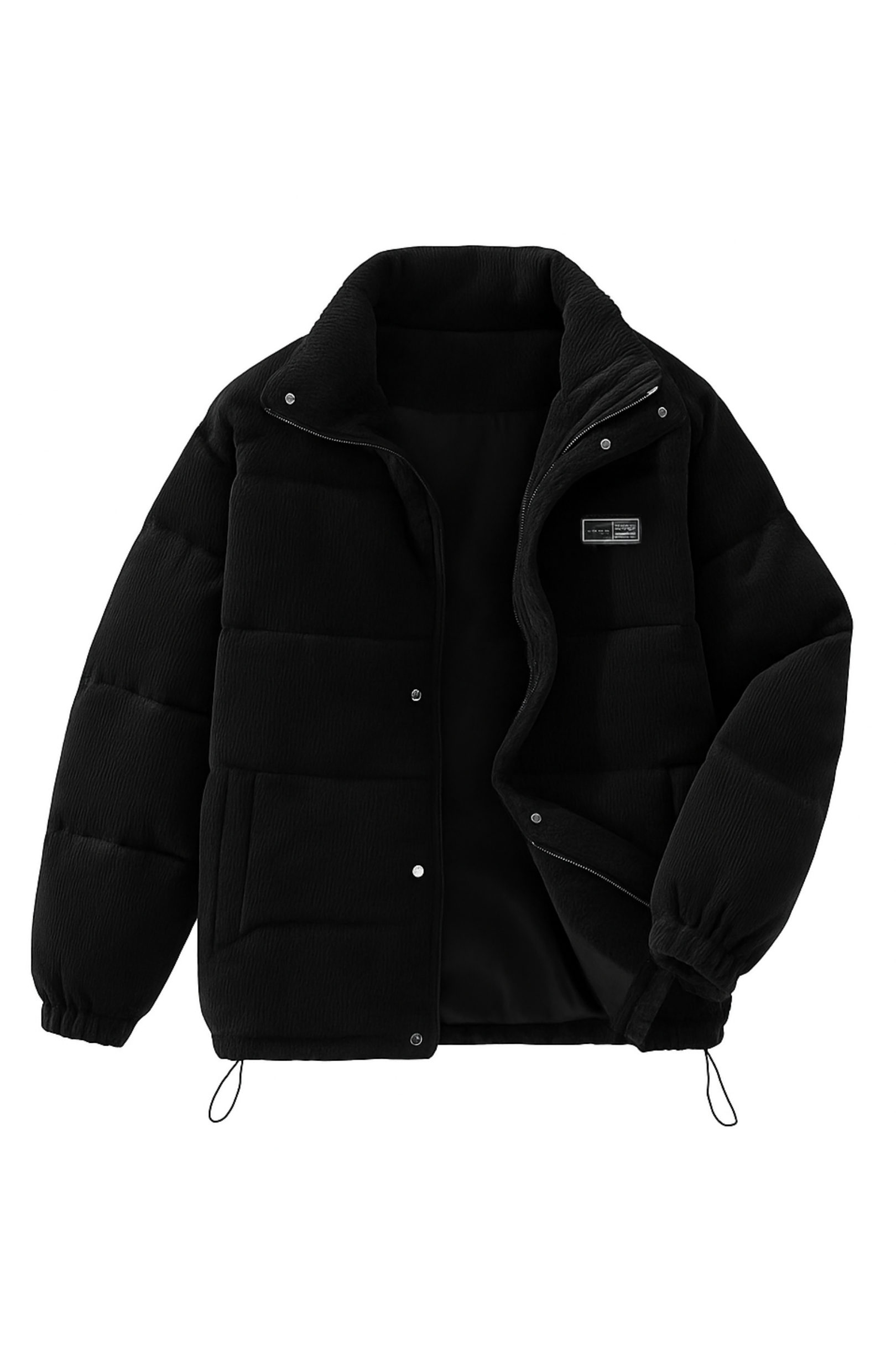 NORDSTONE CORD PUFFER - BLACK