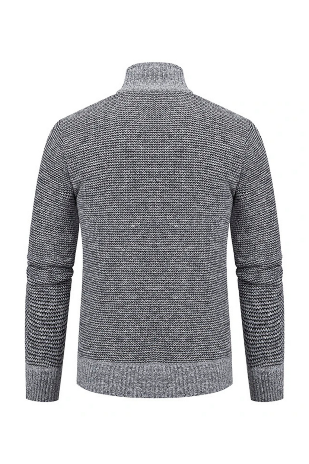 Brenton Quilted Knit Jacket - Grey
