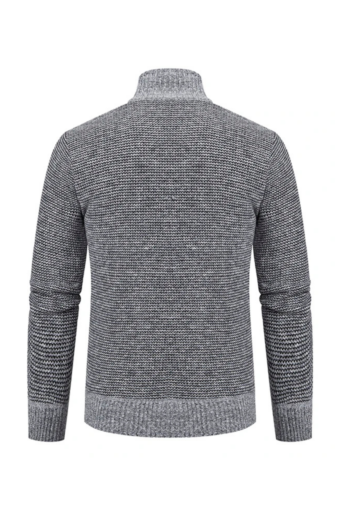 Brenton Quilted Knit Jacket - Grey