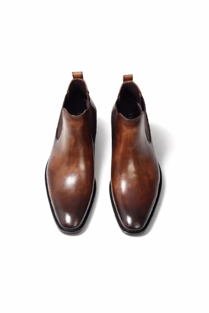 Ruggiero Leather Chelsea Boots - Brown