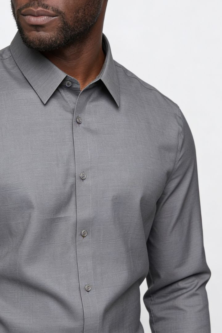 Carter Tailored Modal Shirt - Gray