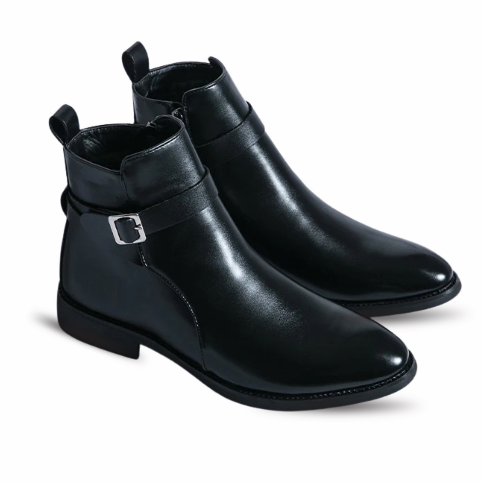 BEAUMONT BUCKLE BOOTS - NOIR